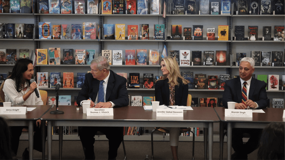 US Agriculture Secretary And California's First Lady Advocate For Child Nutrition Programs