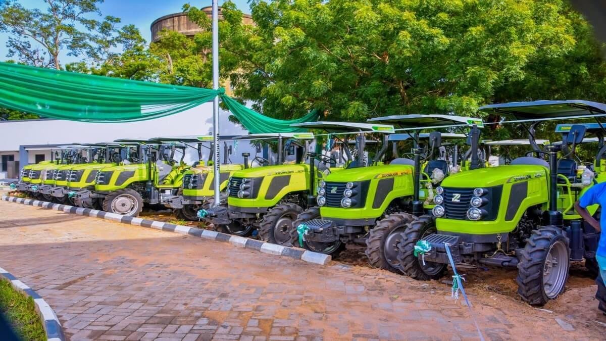 Benue Governor Hyacinth Alia Invests in Climate-Smart Farming, Distributes Tractors